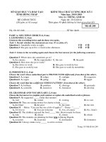 DE THI MON TIENG ANH 10 HKI NAM HOC 2014   2015 CHINH THUC MA 248