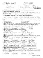 DE THI MON HOA HOC 12 HKI NAM HOC 2014   2015 CHINH THUC MA 485