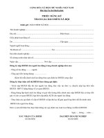 Mẫu đơn đăng ký bảo hiểm xã hội