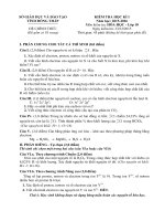 DE THI MON HOA HOC 10 HKI NAM HOC 2015   2016 CHINH THUC