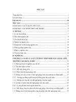 Biện pháp phát triển đội ngũ giảng viên dạy nghề ở trường cao đẳng nghề số 23   bộ quốc phòng