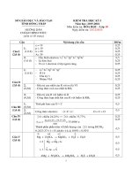 giai de thi HOA HOC 10 HKI NAM HOC 2015   2016 CHINH THUC