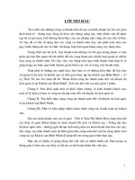 Luận văn hoàn thiện công tác thanh toán đối với khách du lịch quốc tế tại khách sạn bình minh 