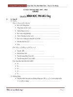 LTDH hình học phẳng Oxy