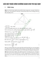 200 bài tập hình học không gian ôn thi THPTQG