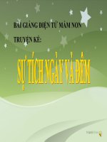 Bài giảng điện tử mầm non: Sự tích ngày và đêm