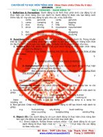 CHUYÊN ĐỀ DANH ĐỘNG TỪ TIẾNG ANH