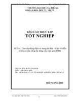 Truyền động điện và trang bị điện   điện tử điều khiển cơ cấu nâng hạ hàng cầu trục giàn RTG 