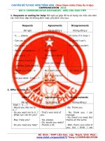CHUYÊN ĐỀ COMMUNICATIVE EXCHANGE