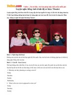 Luyện nghe tiếng Anh trình độ cơ bản: Theater