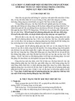 sáng kiến kinh nghiệm lựa chọn và phối hợp một số phương pháp dạy học giúp học sinh học tích cực một số bài trong chương động lực học chất điểm 