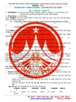 CHUYÊN ĐỀ DANH TỪ TIẾNG ANH