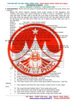 CHUYÊN ĐỀ CÂU GIÁN TIẾP TIẾNG ANH