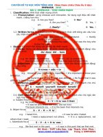 CHUYÊN ĐỀ THỨC NHẤN MẠNH TIẾNG ANH