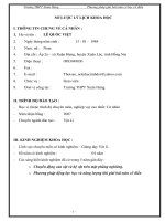 sáng kiến kinh nghiệm PHƯƠNG PHÁP GIẢI bài TOÁN cơ học cổ điển 