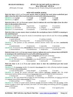 ĐỀ LUYỆNĐỀ THI THPT QG