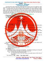 CHUYÊN ĐỀ CÁC THÌ TIẾNG ANH