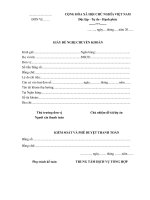 Mẫu giấy đề nghị chuyển khoản