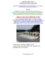 ĐỀ TÀI Cấp NHà Nước: NGHIÊN CỨU ĐỀ XUẤT CÁC GIẢI PHÁP KHOA HỌC VÀ CÔNG NGHỆ VỀ HẠ TẦNG CƠ SỞ THỦY LỢI VÀ NƯỚC SINH HOẠT PHỤC VỤ PHÁT TRIỂN KINH TẾ NÔNG THÔN VÀ XÂY DỰNG NÔNG THÔN MỚI CẤP XÃ VÙNG DUYÊN HẢI NAM TRUNG BỘ