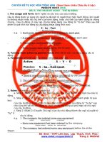 CHUYÊN ĐỀ BỊ ĐỘNG  TIẾNG ANH