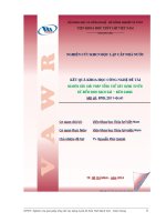 Đề tài cấp nhà nước: NGHIÊN CỨU GIẢI PHÁP TỔNG THỂ XÂY DỰNG TUYẾN ĐÊ BIỂN VỊNH RẠCH GIÁ – KIÊN GIANG