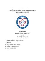 TIỂU LUẬN: MẠNG ĐIỆN THOẠI IP