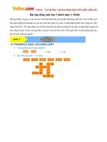 bai tap tieng anh lop 3 moi unit 1 hello