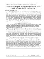 SKKN góp THÊM một số HÌNH THỨC để CỦNG cố bài môn LỊCH sử ở TRƯỜNG THPT 