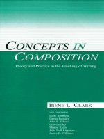 Concepts in composition   theory and practice in the teaching of writing 