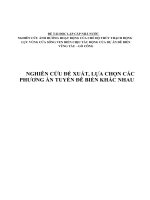 NGHIÊN CỨU ẢNH HƯỞNG HOẠT ĐỘNG CỦA CHẾ ĐỘ THỦY THẠCH ĐỘNG LỰC VÙNG CỬA SÔNG VEN BIỂN CHỊU TÁC ĐỘNG CỦA DỰ ÁN ĐÊ BIỂN VŨNG TÀU – GÒ CÔNG