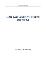 MẪU câu LUYỆN THI  IELTS p1