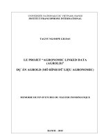 LE PROJET “AGRONOMIC LINKED DATA (AGROLD)” = dự án AgroLD (mô hình dữ liệu agronomic)  luận văn ths  công nghệ thông tin 