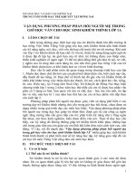 sáng kiến kinh nghiệm vận dụng phương pháp phản hồi người mẹ trong giờ học vần cho học sinh khiếm thính lớp 1a 