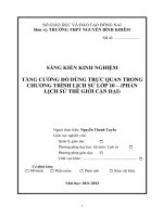 SKKN TĂNG CƯỜNG đồ DÙNG TRỰC QUAN TRONG CHƯƠNG TRÌNH LỊCH sử lớp 10 (phần lịch sử thế giới cận đại) 