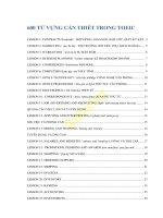 Từ vựng thông dụng trong TOEIC