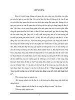 Tiểu luận thực trạng dân số việt nam và tầm ảnh hưởng tới thị trường lao động