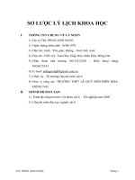 skkn PHƯƠNG PHÁP GIẢI NHANH và bài tập TRẮC NGHIỆM vật lý 12 