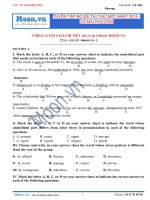 TUYỂN tập bộ đề THI THỬ mới NHẤT 2016