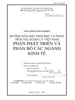 SKKN hướng dẫn học sinh đọc và phân tích atlas địa lý việt nam   phần phát triển và phân bố các ngành kinh tế 