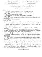 Tuyển tập 10 đề thi vào lớp 10 chuyên môn sinh học