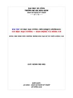 Bài tập cơ học đại cương  Dao động và sóng cơ học