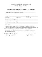 Don xin xac nhan tam tru 