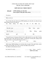 Don xin xac nhan nha o 2011 