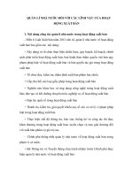 QUẢN lí NHÀ nước QUẢN lí NHÀ nước đối với các LĨNH vực của HOẠT ĐỘNG XUẤT bản