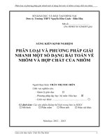SKKN PHÂN LOẠI và PHƯƠNG PHÁP GIẢI NHANH một số DẠNG bài TOÁN về NHÔM và hợp CHẤT của NHÔM 