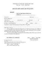 Don xin mien thue chuyen quyen 