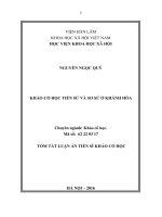 Khảo cổ học tiền sử và sơ sử khánh hòa (TT)