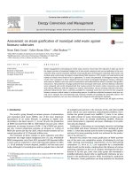 Assessment on steam gasification of municipal solid waste against biomass substrates