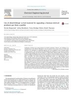 Use of alkalifeldspar as bed material for upgrading a biomassderived producer gas from a gasifier
