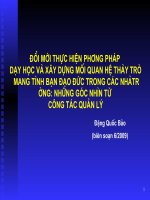 Doi moi thuc hien phuong phap day hoc va xay dung moi quan he thay tro mang tinh ban dao duc cu 6.7.09